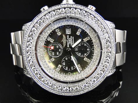 breitling diamond watches for men